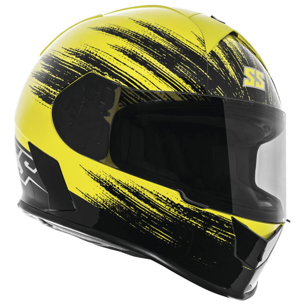 Hi-Vis Yellow Motorcycle Helmet D711260