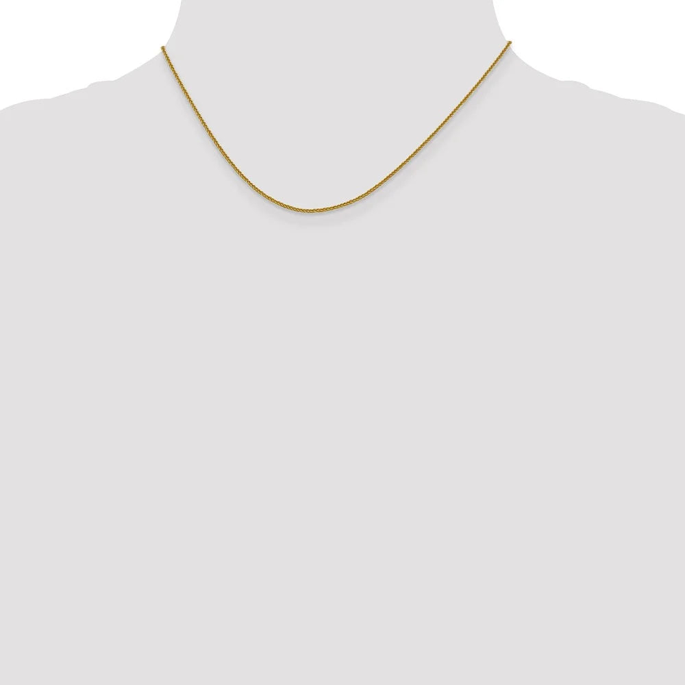 14kt Yellow Gold 16 inch Diamond Cut Wheat Chain M414391
