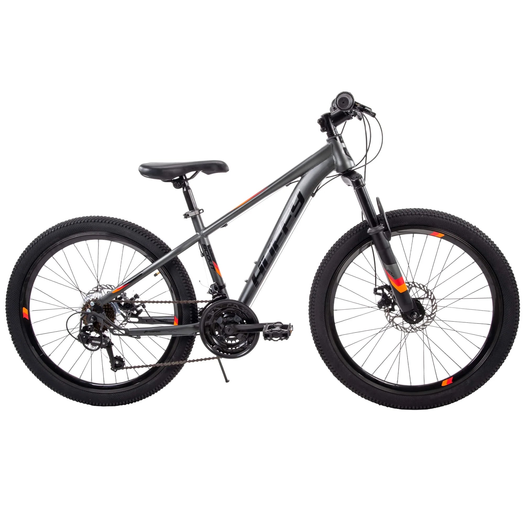 24 Scout Boys' Hardtail 21-Speed Mountain Bike with Disc Brakes U282006