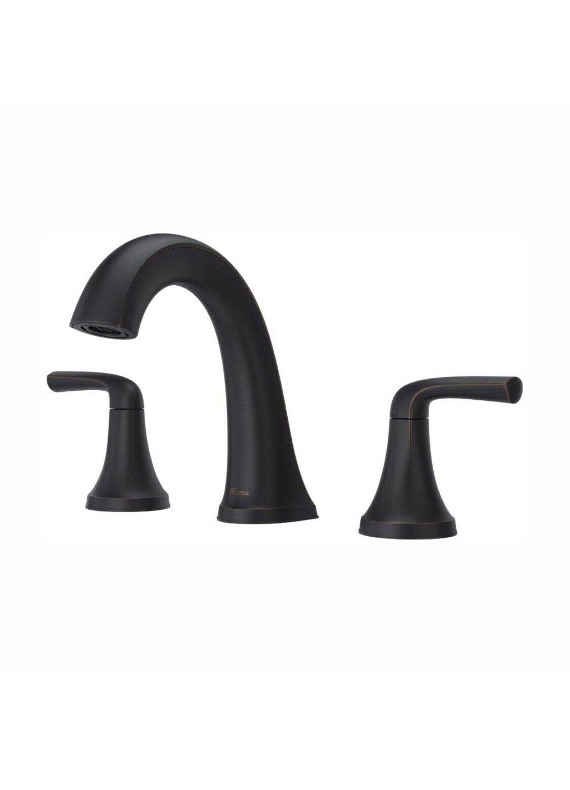 Tuscan Bronze 8 in. Widespread 2-Handle Bathroom Faucet Y121751
