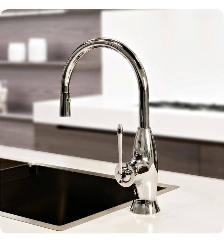 Olive Bronze Single Handle Pull-Down Kitchen Faucet Q369