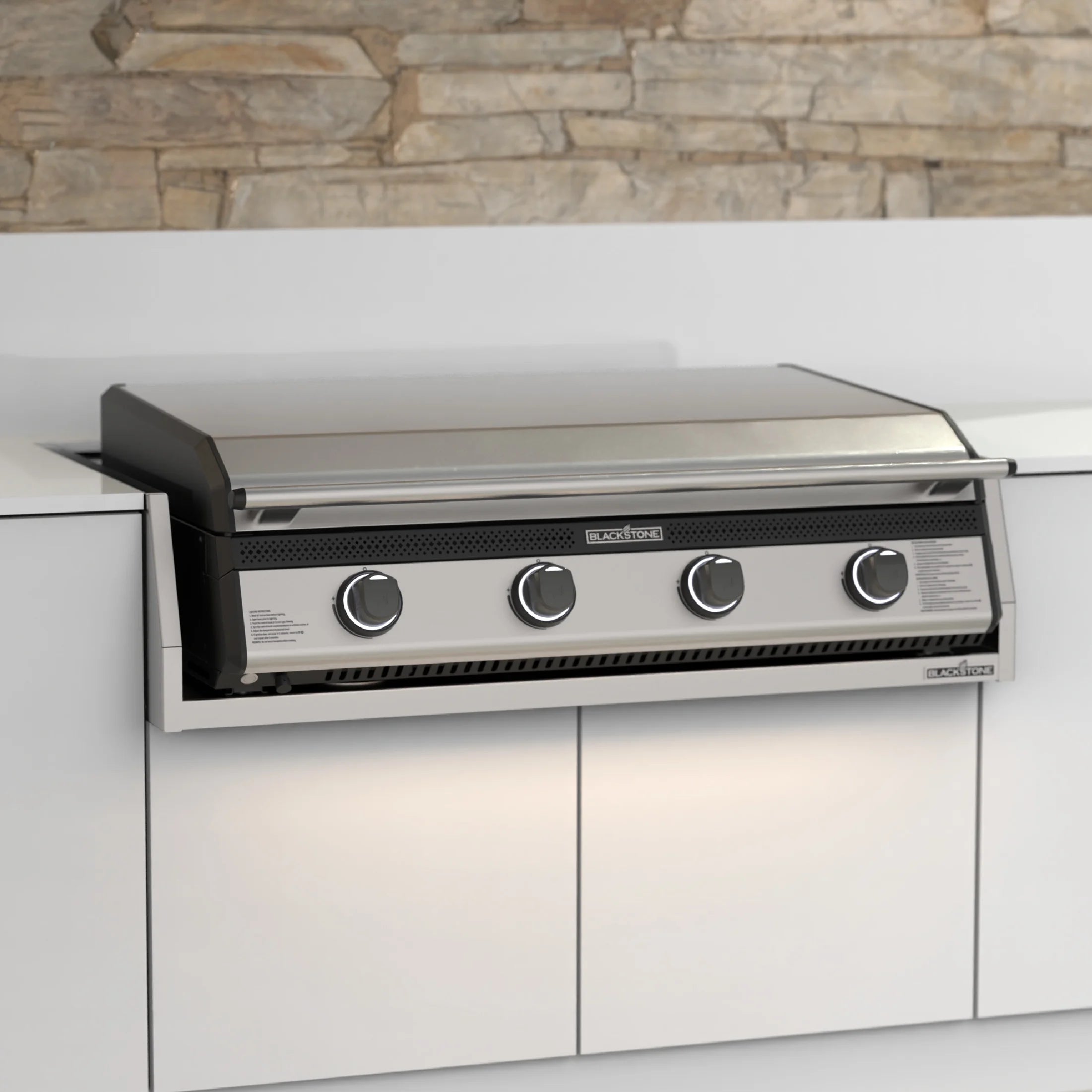 36" Built-In Griddle with Hood and Stainless Steel Insulation Jacket I946