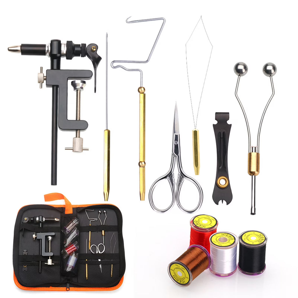 Fly Tying Tools Kit with Needle Whip Finisher Scissors B8897