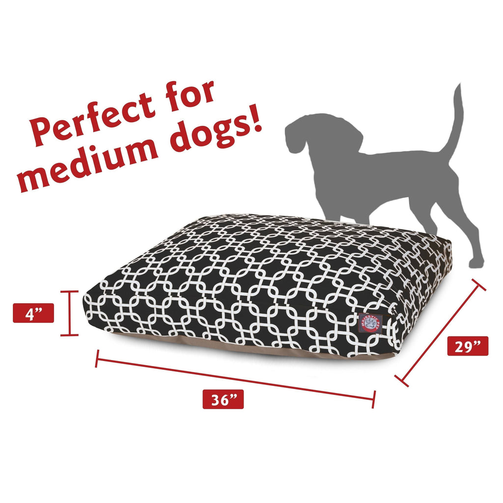 Black Rectangle Pet Bed A175