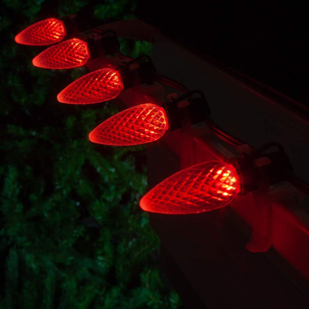 25 Lights Warm White LED Christmas Lights Green Wire Pack of 2 M57933
