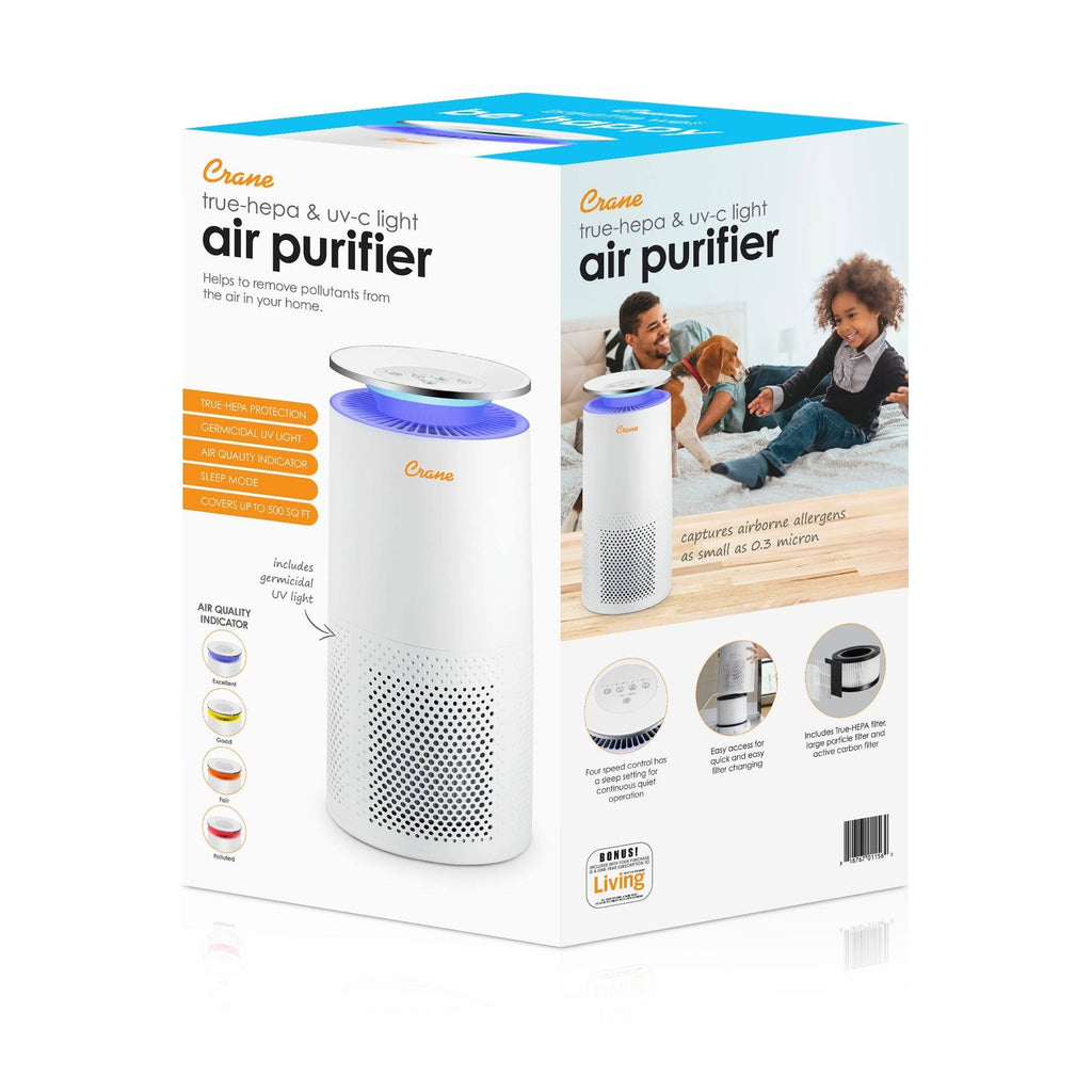 True HEPA Air Purifier with UV Light, White J471
