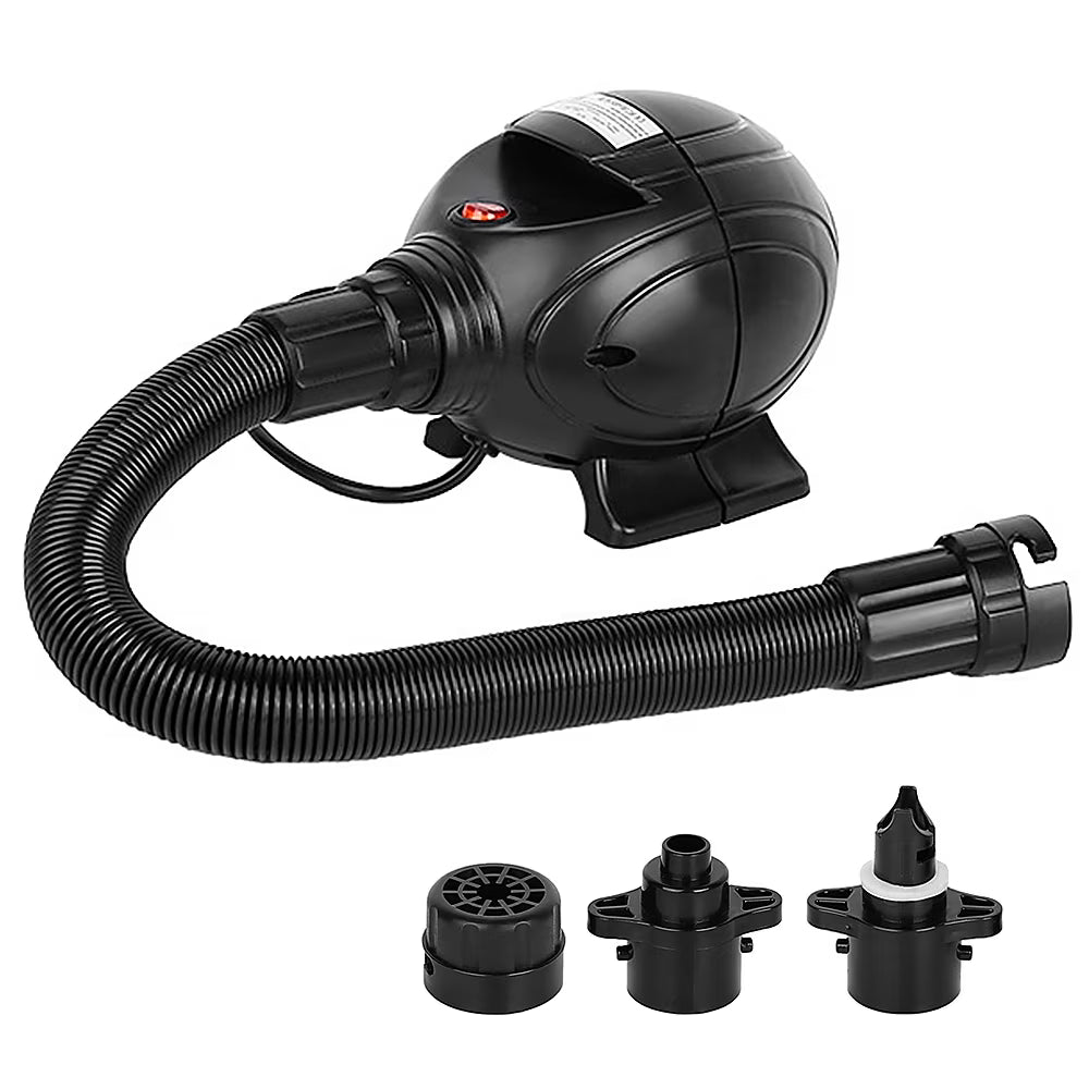Portable 800W Electric Air Pump Inflator Deflator with 3 Nozzles D240528