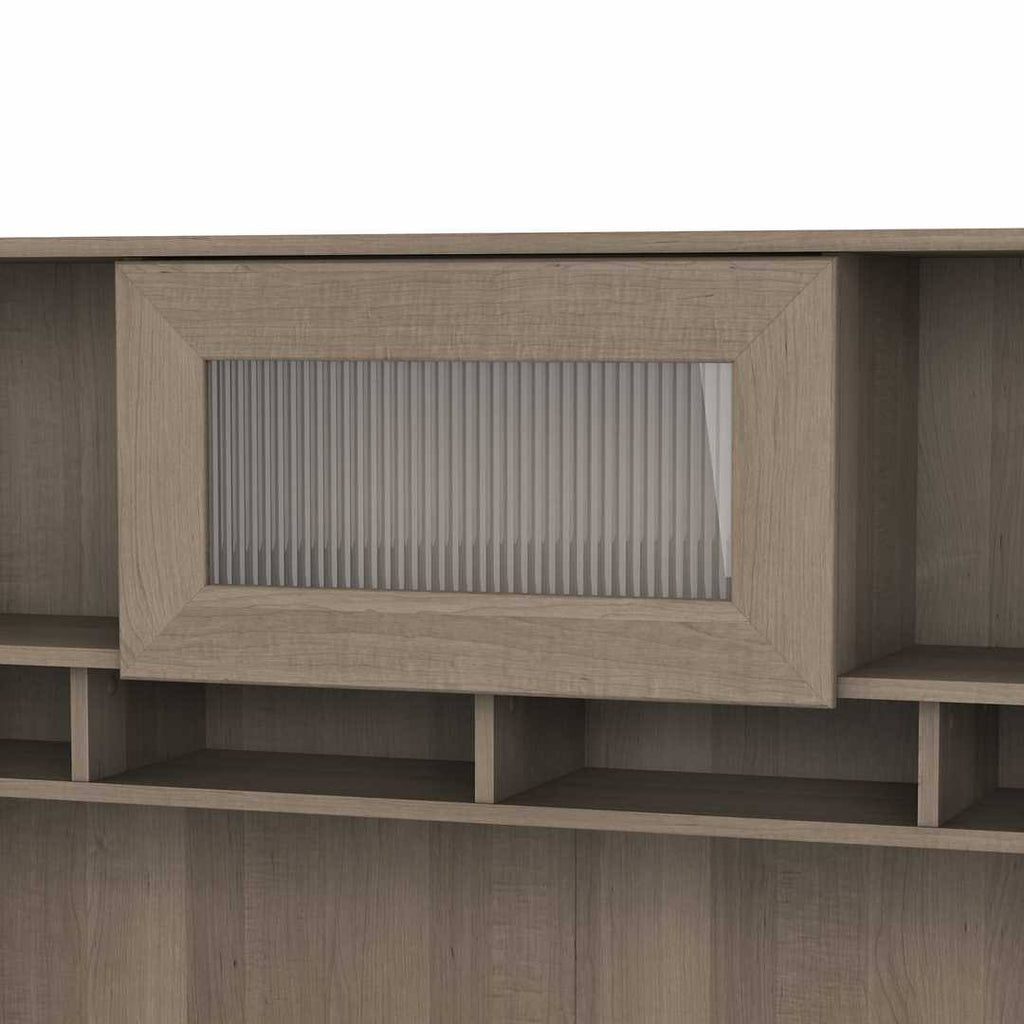60W Hutch Linen White Oak Y562