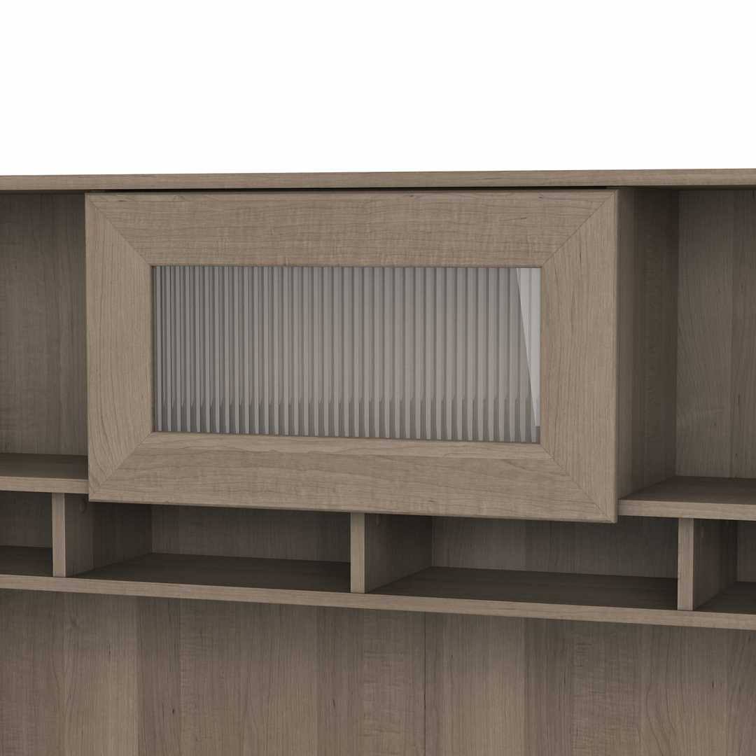 60W Hutch Linen White Oak Y562