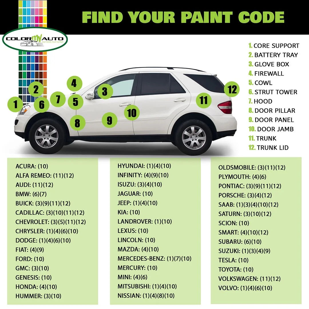 13 Single Stage Automotive Paint 1 Oz Bottle D637
