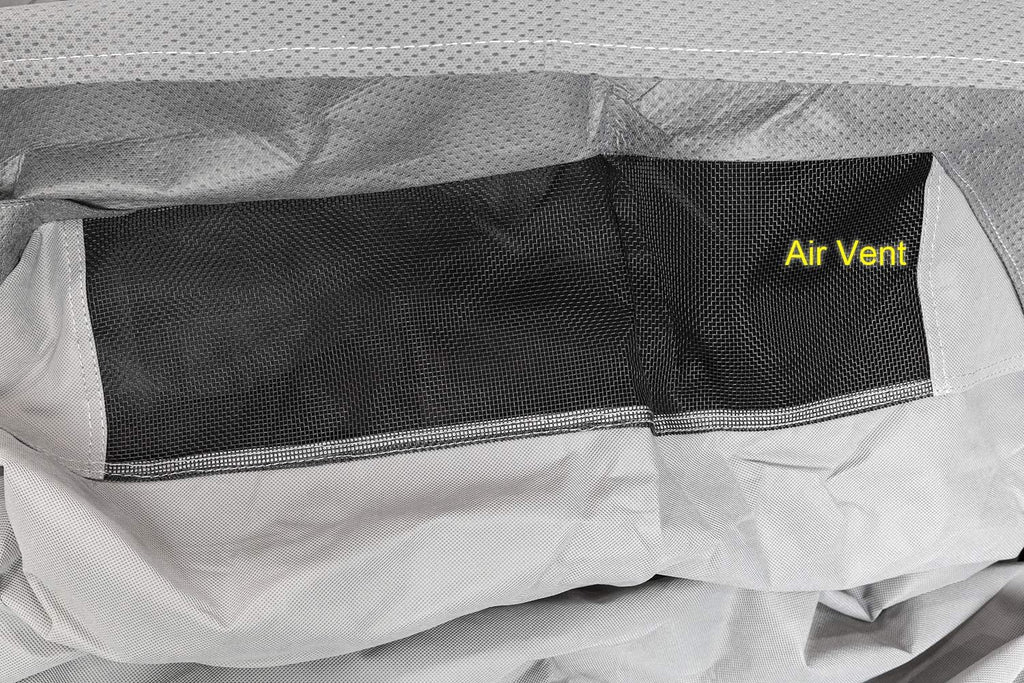Pop-up Folding Camper Cover Reinforced Windproof Side-Straps Anti-UV Water-Resistance Triple Layers Heavy Duty for Trailer RV Motorhome I82359