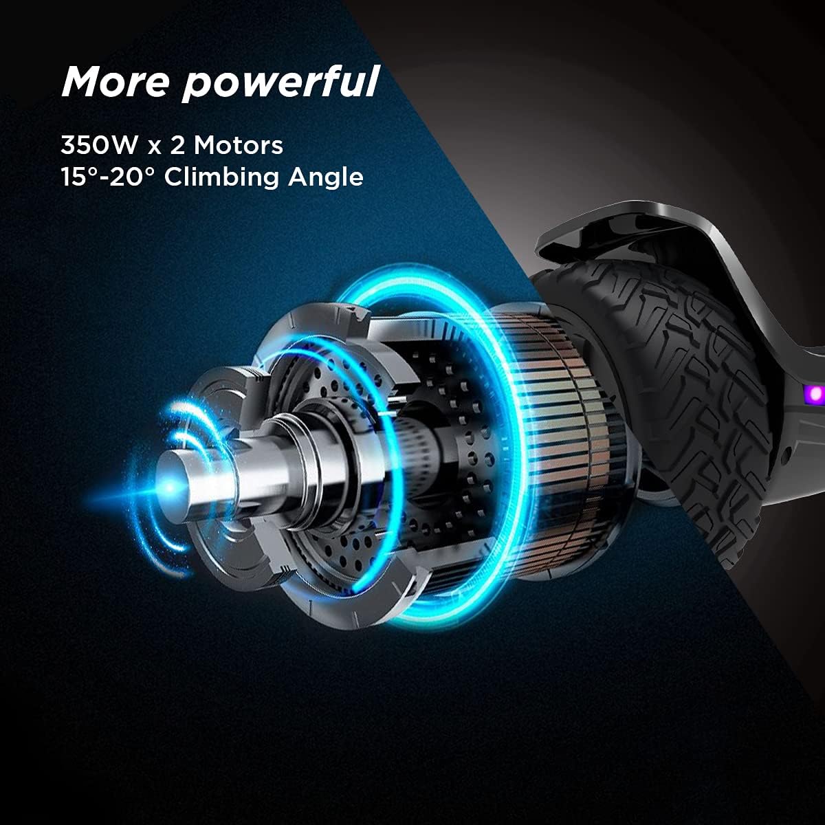 All Terrain 8.5In Self Balancing Hoverboard with Bluetooth Speakers and LED Lights K57265