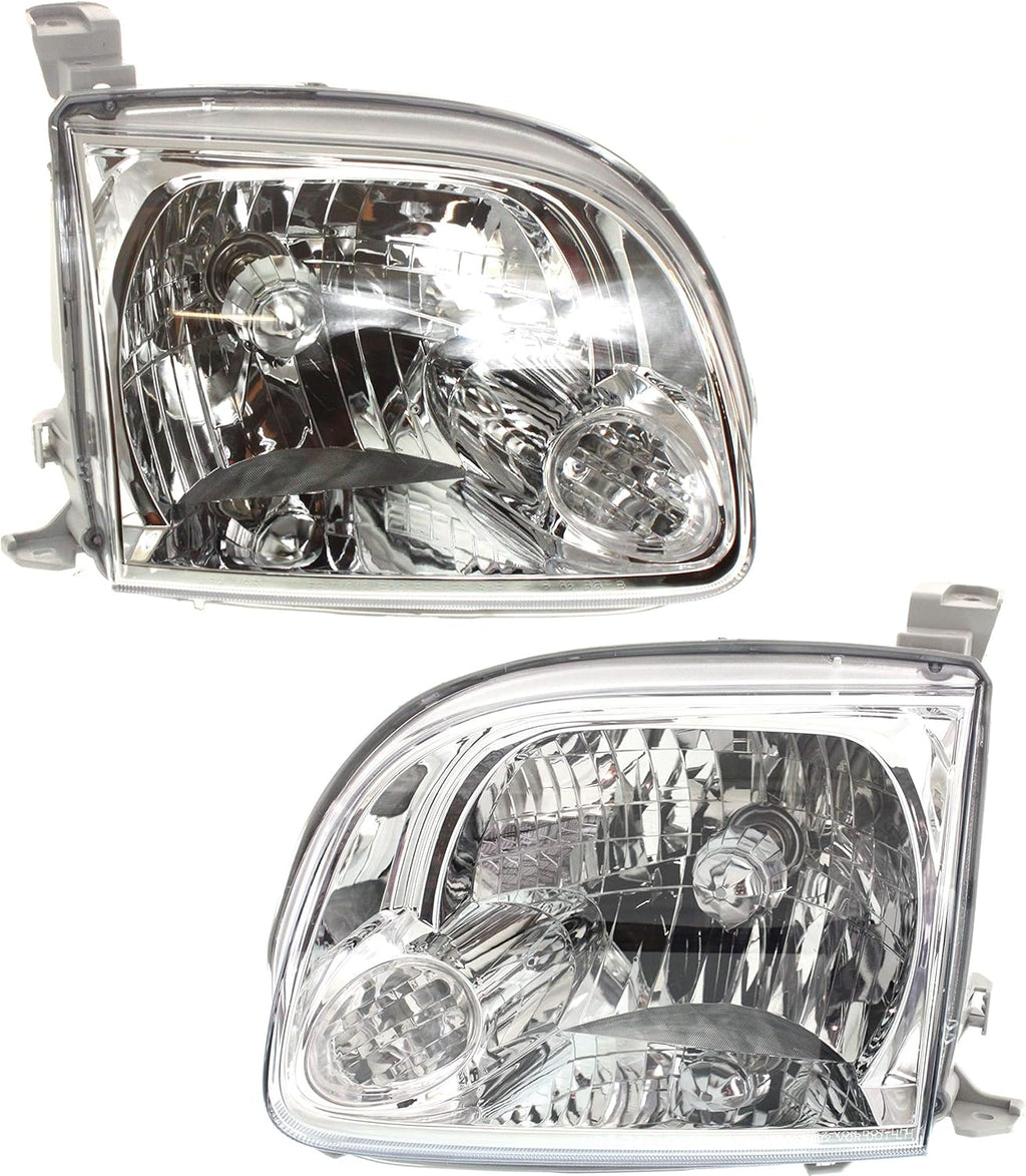 Set of 2 Clear Lens Headlight Assembly for 2005-2006 Toyota Tundra J26757