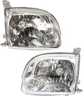 Set of 2 Clear Lens Headlight Assembly for 2005-2006 Toyota Tundra J26757