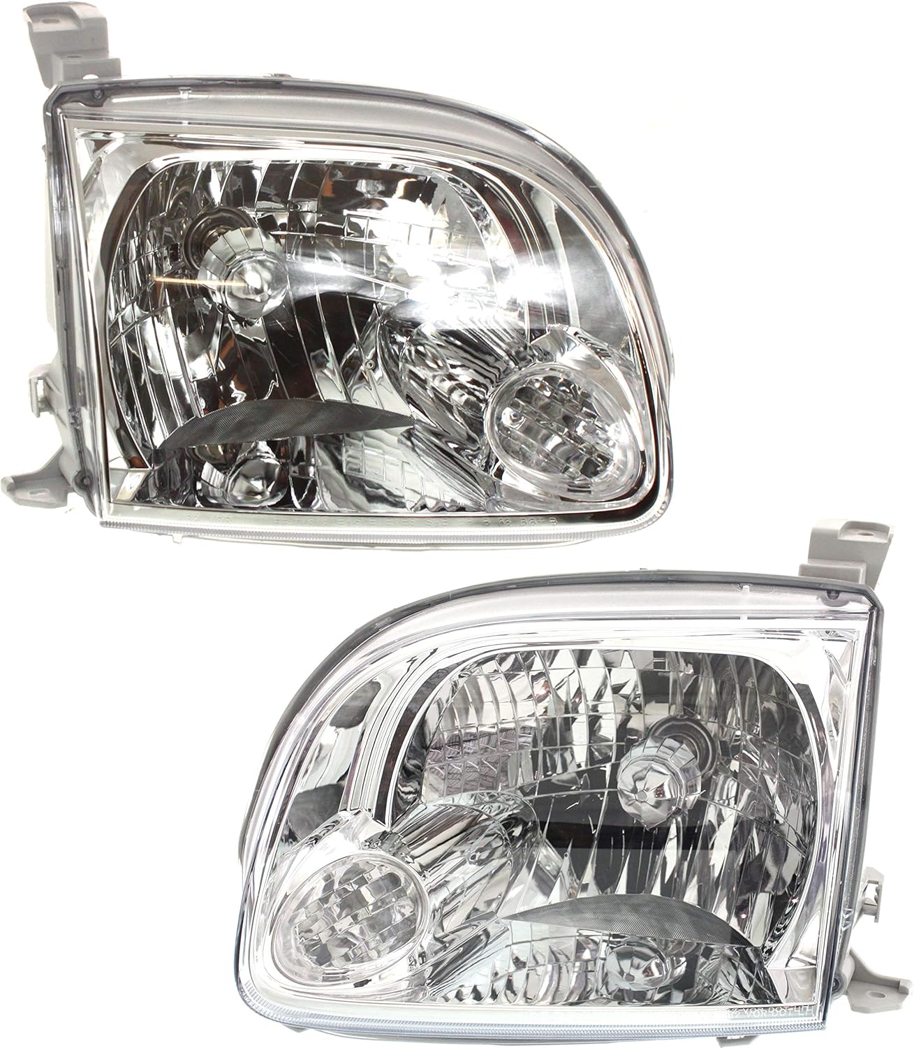 Set of 2 Clear Lens Headlight Assembly for 2005-2006 Toyota Tundra J26757