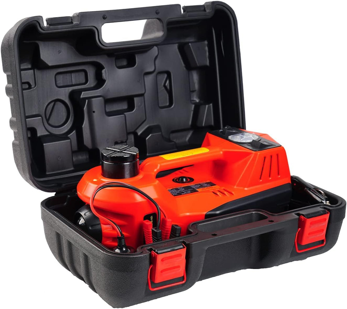 Hydraulic Electric Car Jack Kit 5 tons with Integrated Tire Pump and LED Lights X5934