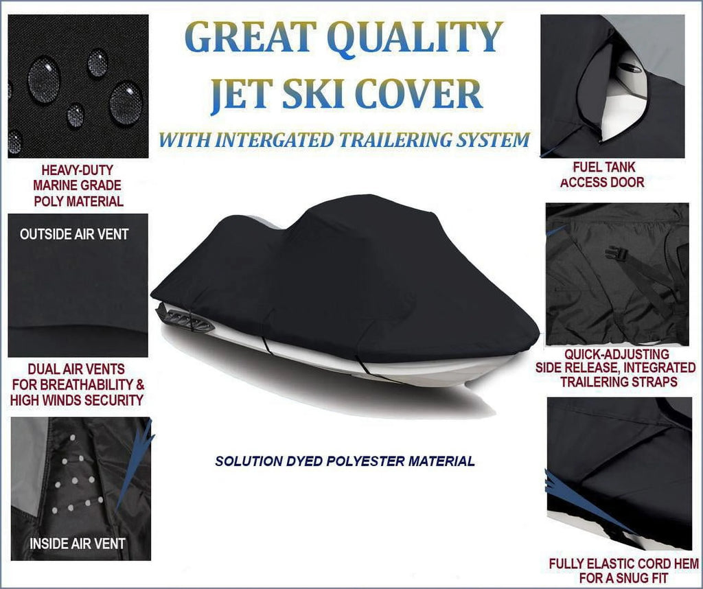 BLACK 600 DENIER JetSki Cover N2160