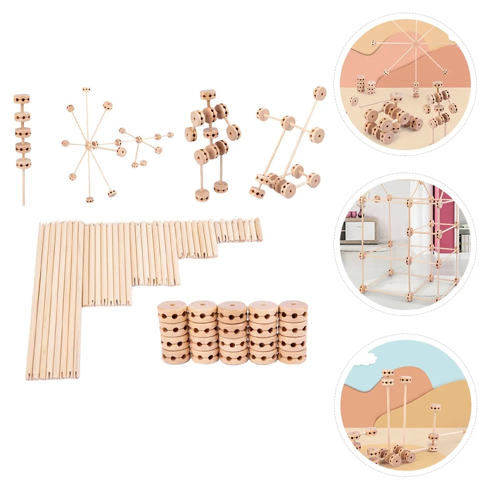 Wooden Building Blocks Stacking Toys R213