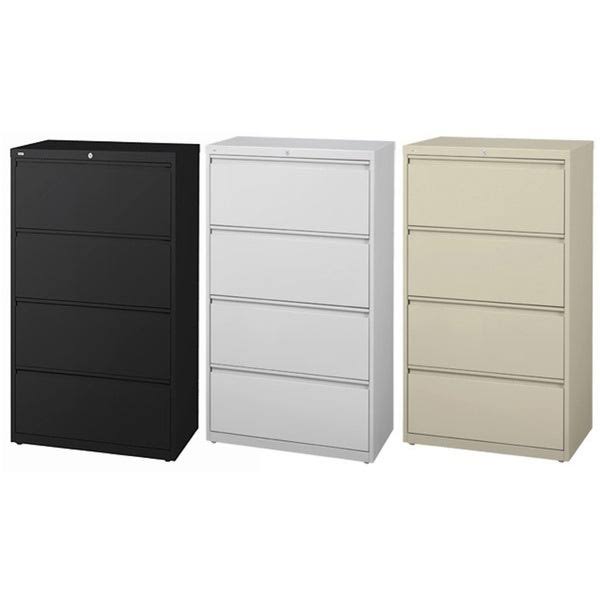 Gray 4 Drawer Lateral File Cabinet O641157