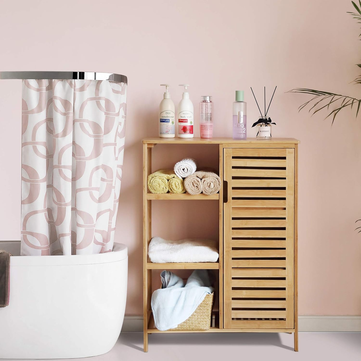 Bamboo 3 Tier Storage Cabinet Y329464