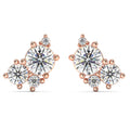 14k Gold Diamond Stud Earrings F619