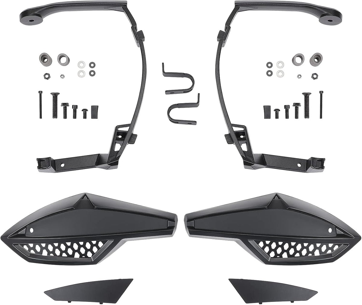 ATV HandGuard and Wind Deflector Kit with Mounting Straps A78787
