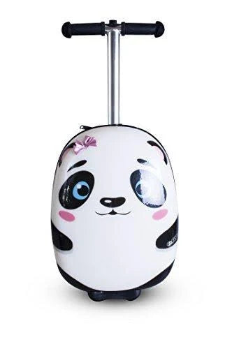 White Polly The Panda Scooter Suitcase C7876