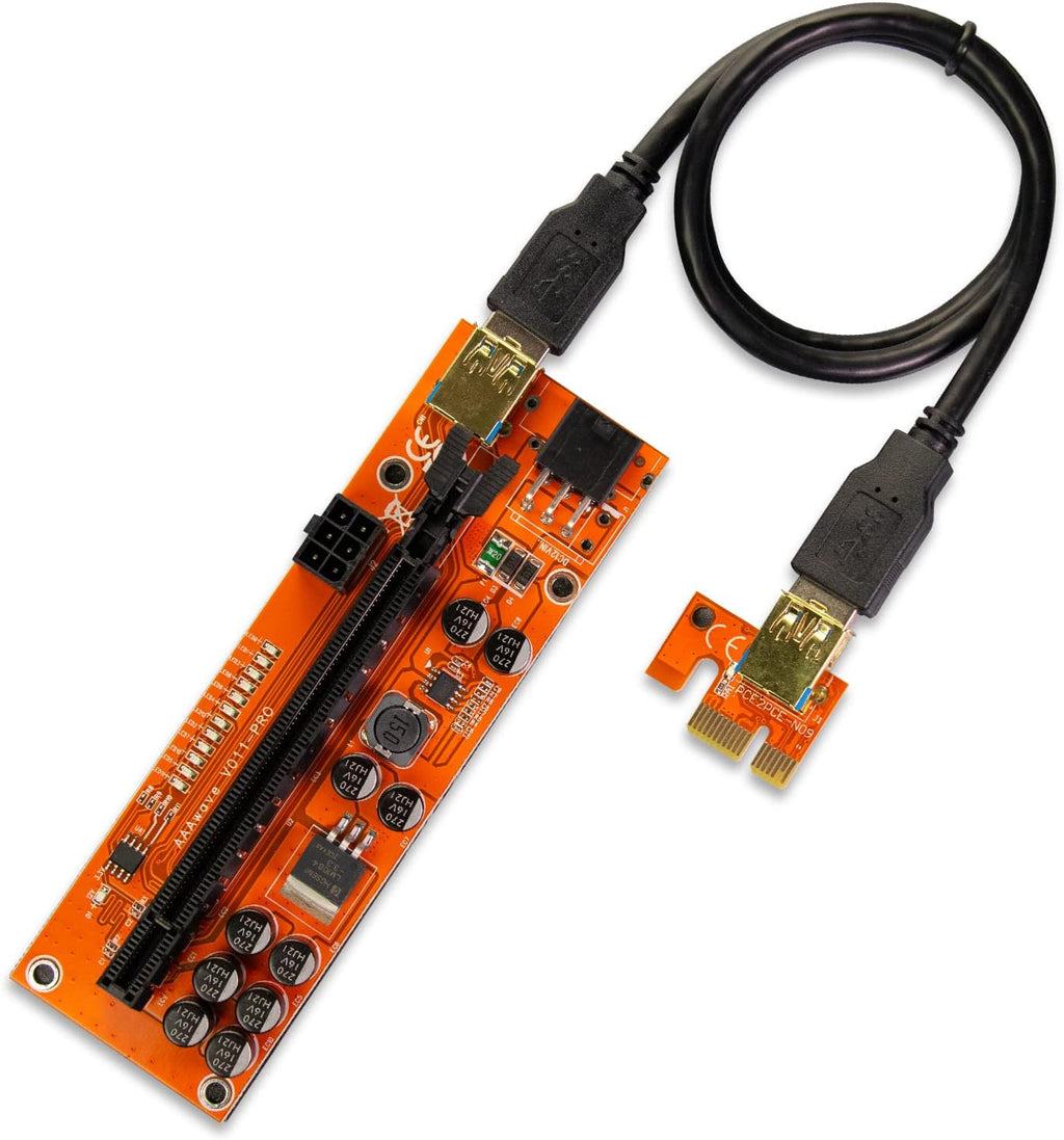 PCIE Riser 1x to 16x Graphic Extension 60cm USB 3.0 Cable Pack of 12 L826