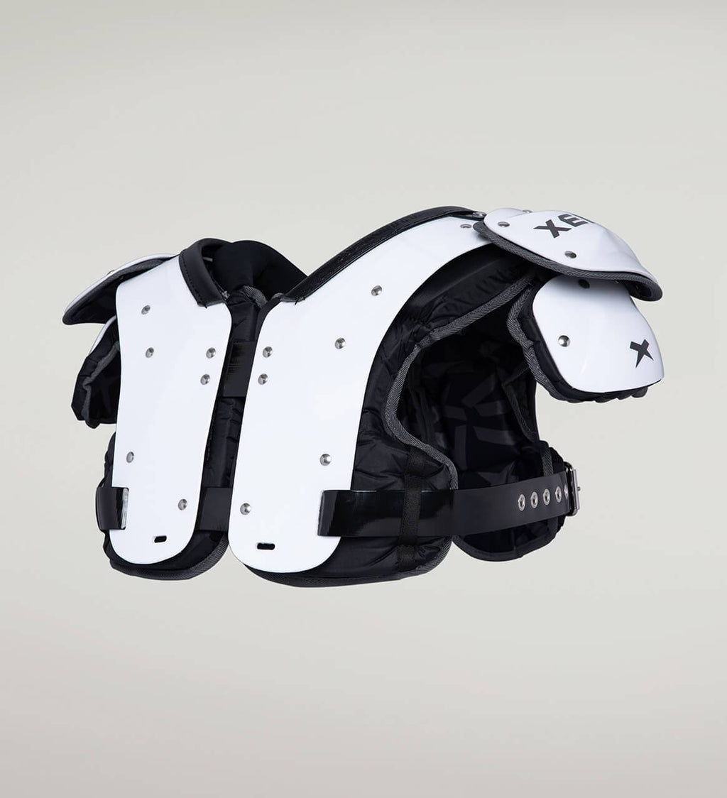 White XL Football Shoulder Pads D77657