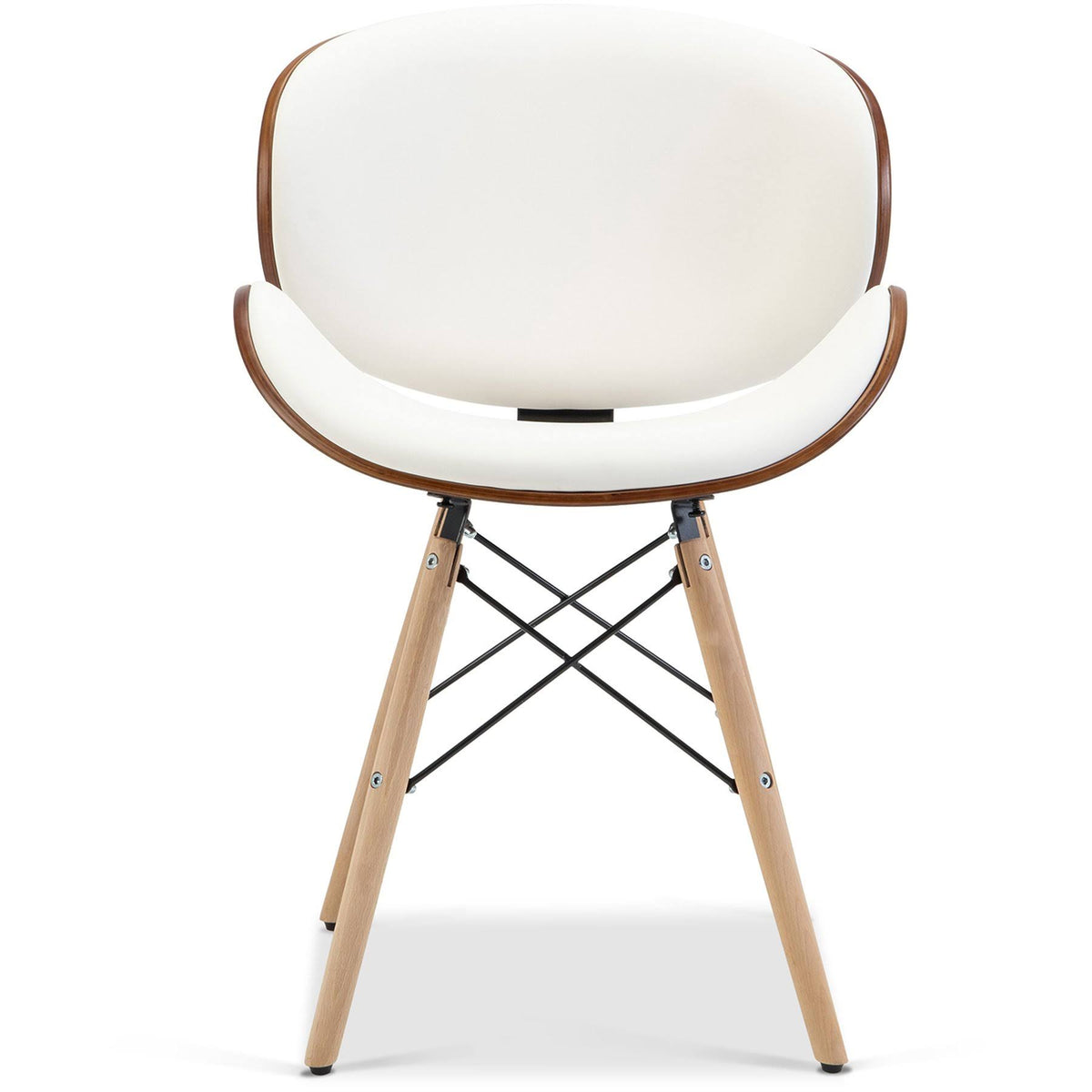 White Accent Dining Chair Set of 2 E195280