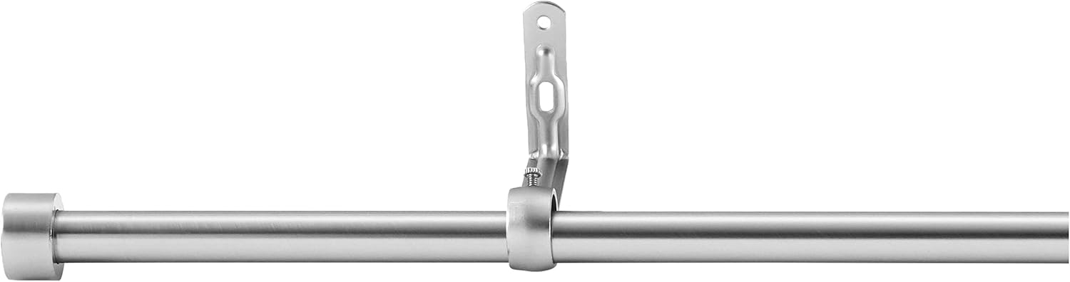 Nickel 2-Pack Adjustable Curtain Rods, 36 to 72” Z720243