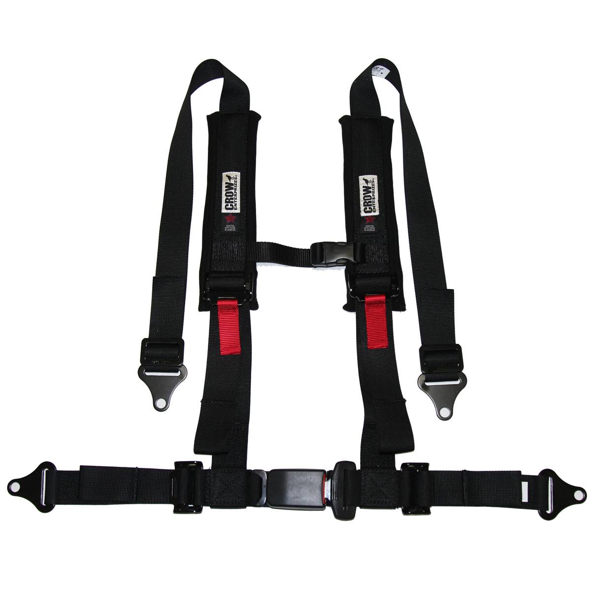Crow Black 2x2 4-Point H-Style Auto Latch with Pads D338