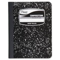 Composition Book, Wide Ruled, 100 Sheets, 7-1/2x9-3/4, Black O918