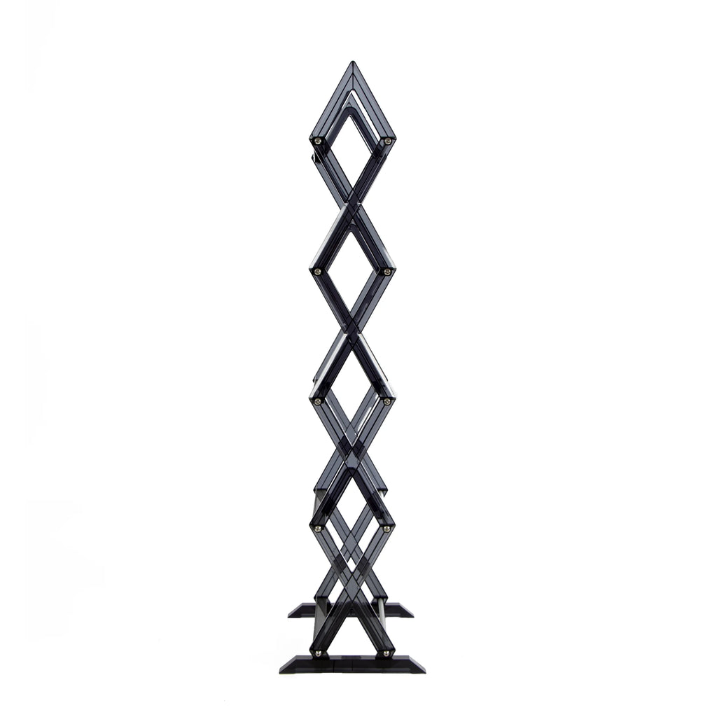 5-tier Media Rack Multimedia Smoke L152