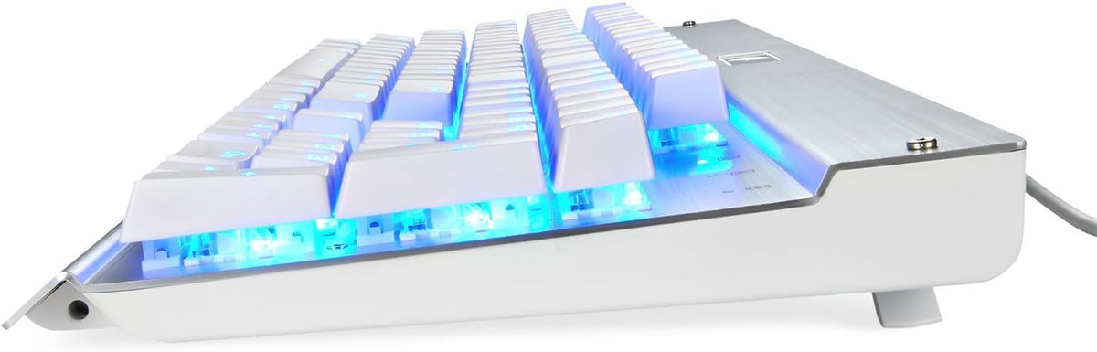 White Mechanical Keyboard Blue LED Backlit Pack of 2 H190091