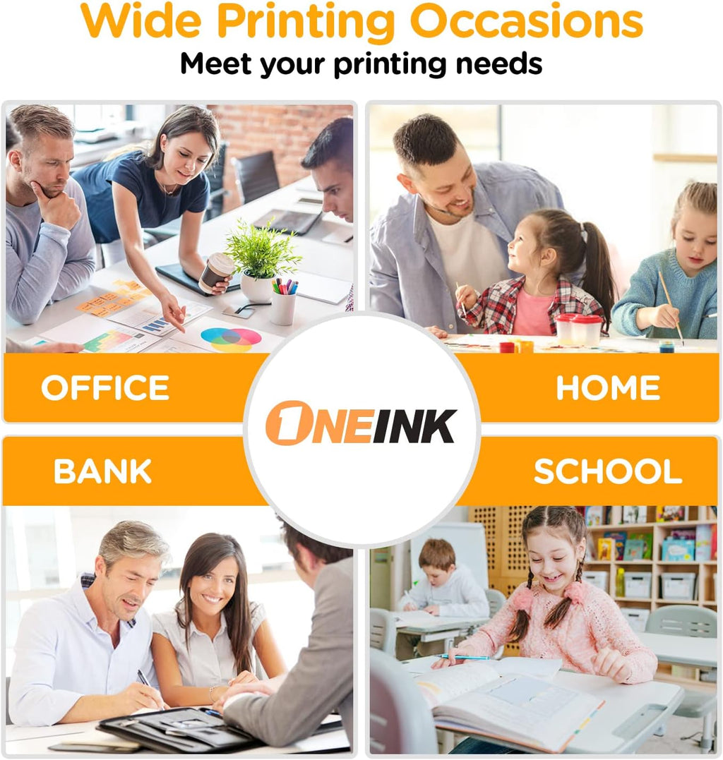 4Packs Ink Cartridges for HP Officejet Pro Printers (BK/C/M/Y) J198