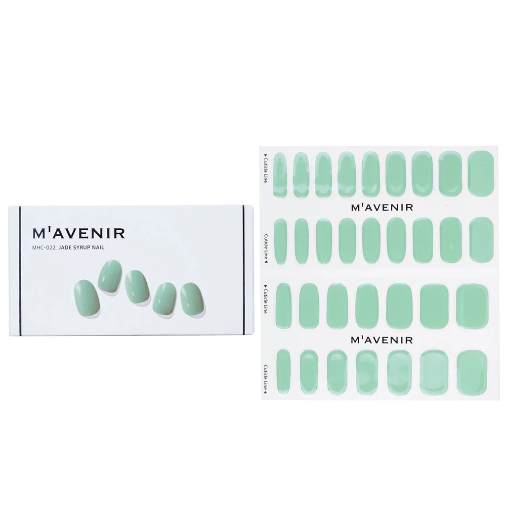 Blue Leaf Nail Sticker 32pcs Z709
