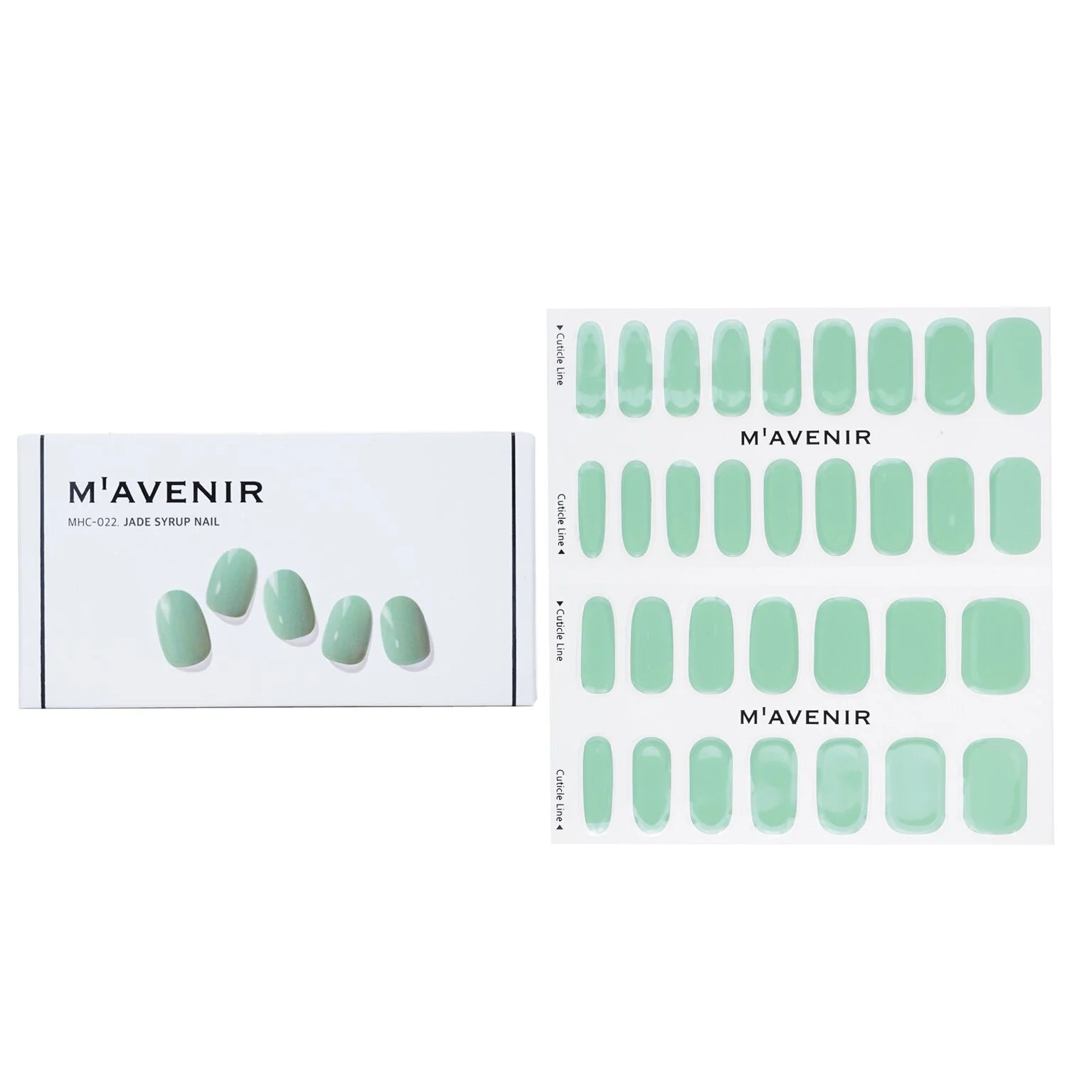 Blue Leaf Nail Sticker 32pcs Z709