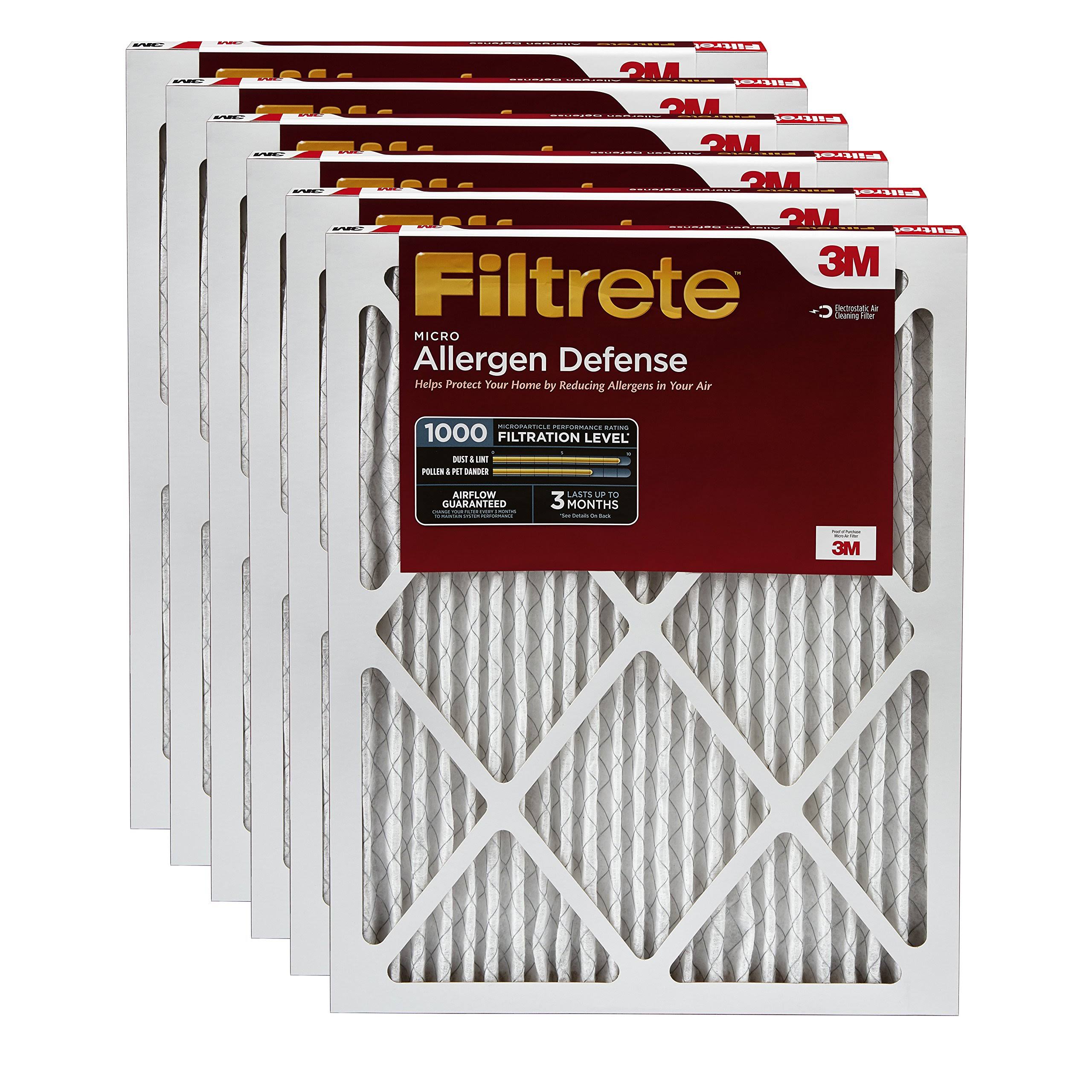 6-Pack MPR 1000 Air Filter J9312
