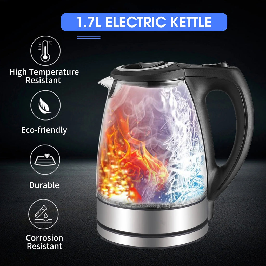 1500W Glass Electric Kettle with Auto Shut Off F706735