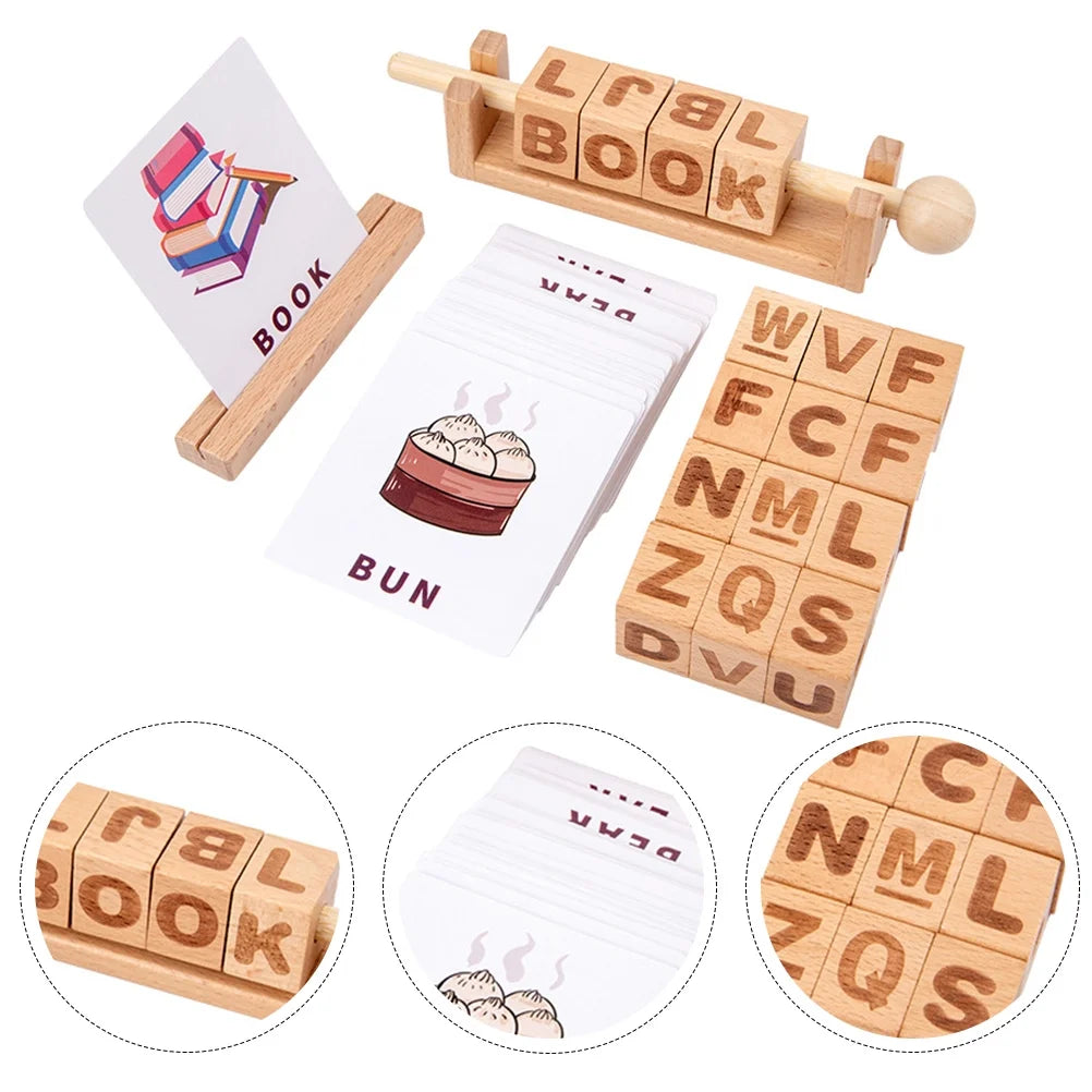 Wooden Learning String Toy Building Blocks A5473