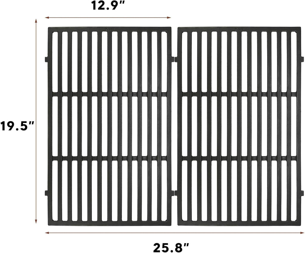 Cast Iron Grill Grates Replacement Pack of 2 Y20017