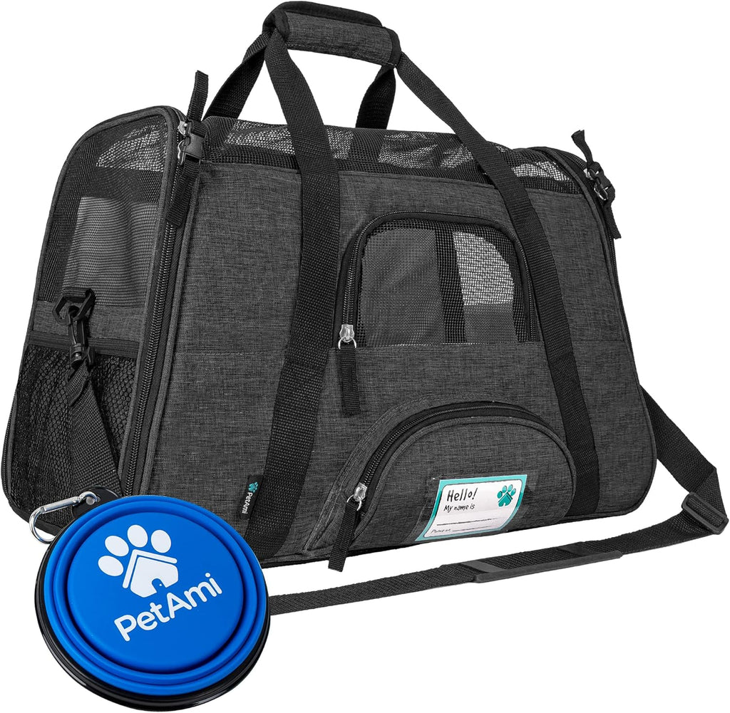 Soft-Sided Pet Travel Carrier, Small, Grey, Pack of 2 Q5259