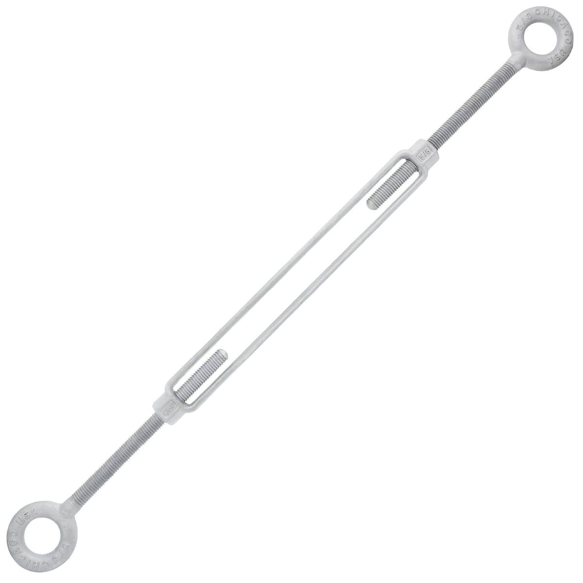 5/8 x 12 Hot Dip Galvanized Eye x Eye Turnbuckle C67862