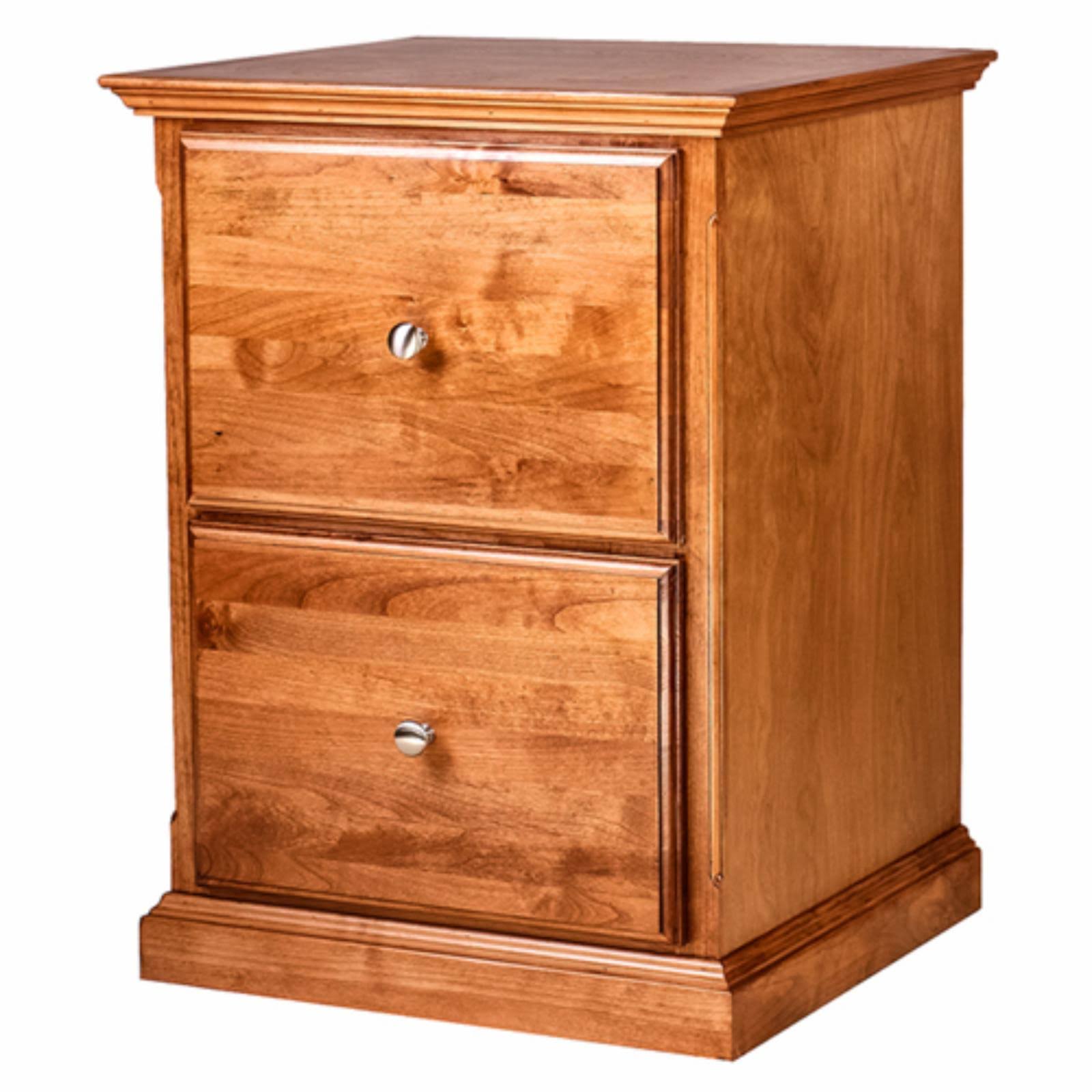 Black Alder Two Drawer File Cabinet V5086