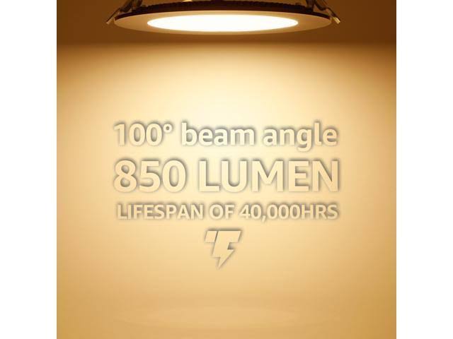 13.5W 6x22 Dimmable Slim LED Recessed Light, 2700K Soft White, 850lm A9118