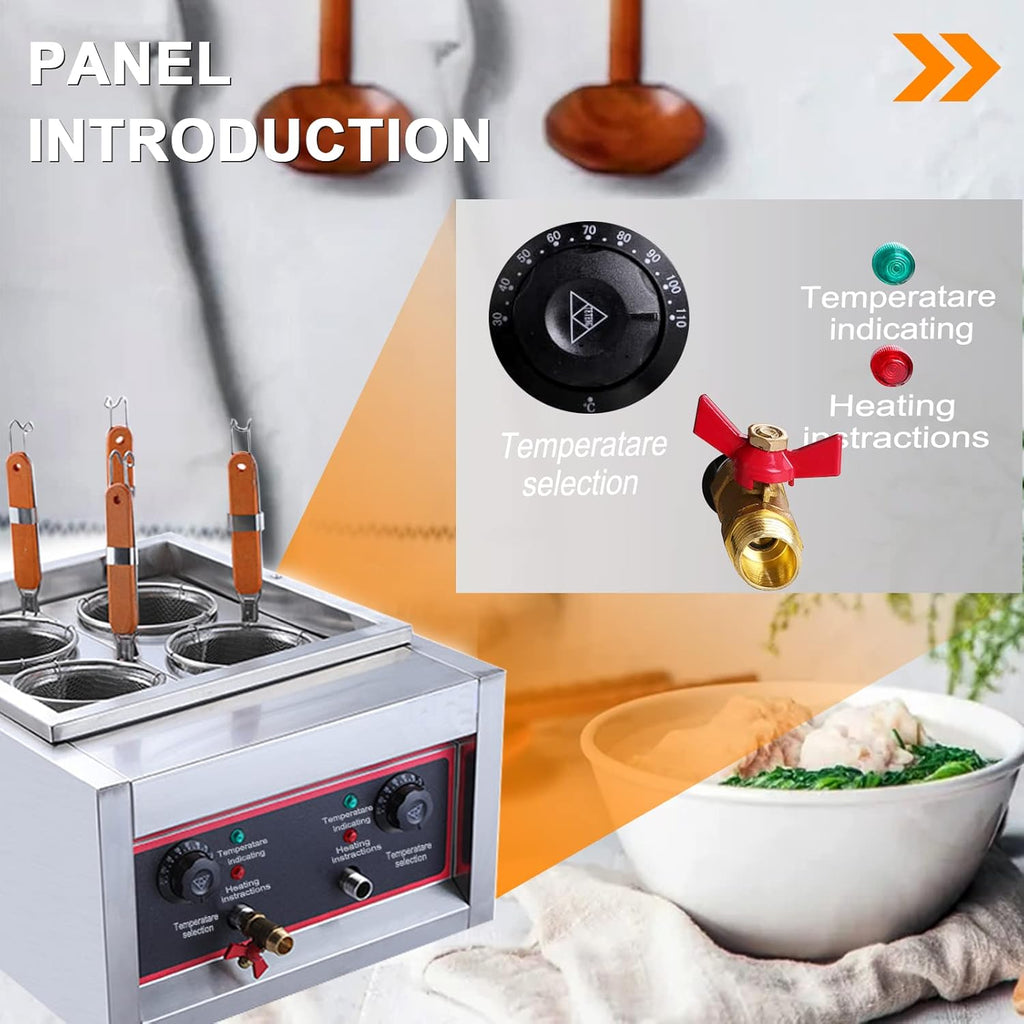 2 Holes 1500W Commercial Pasta Cooker N34324