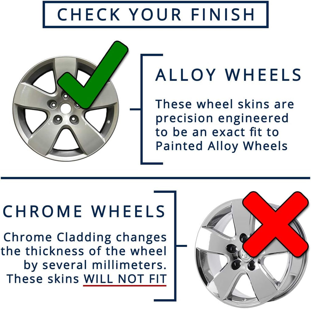 20" Gloss Black Wheel Skins (Set of 4) S11914