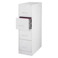 4 Drawer Vertical File Cabinet, Light Gray V9912