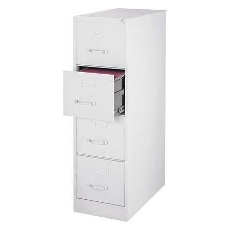 4 Drawer Vertical File Cabinet, Light Gray V9912